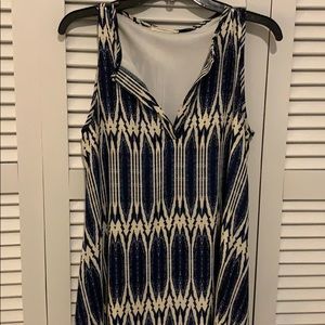 Blue and White short dress.